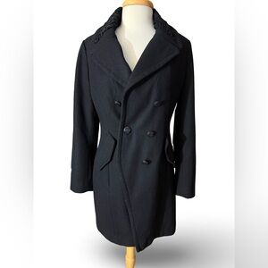 Classic Wool Guess Double Breasted Pea Coat Medium